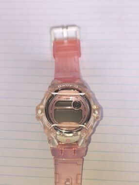 Casio Baby-G Pink Translucent Digital Watch BG-169R 200M Water Resistant